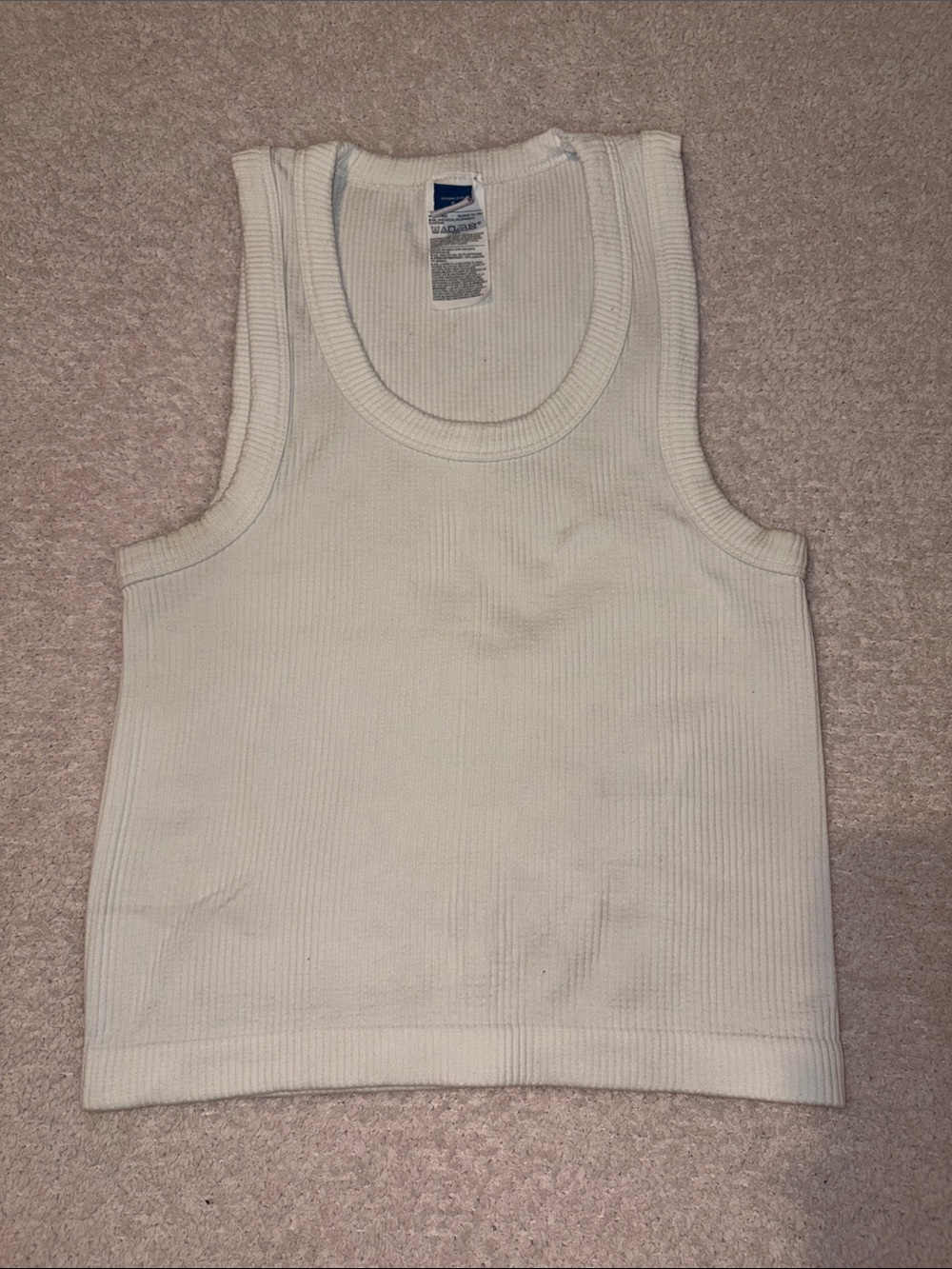 Old Navy Classic Ribbed White Tank Top